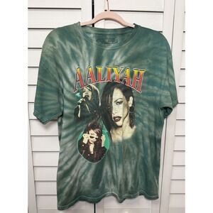 Maglietta Uomo Rock Off Aaliyah Trippy – Ufficiale – Cotone, Taglia Large